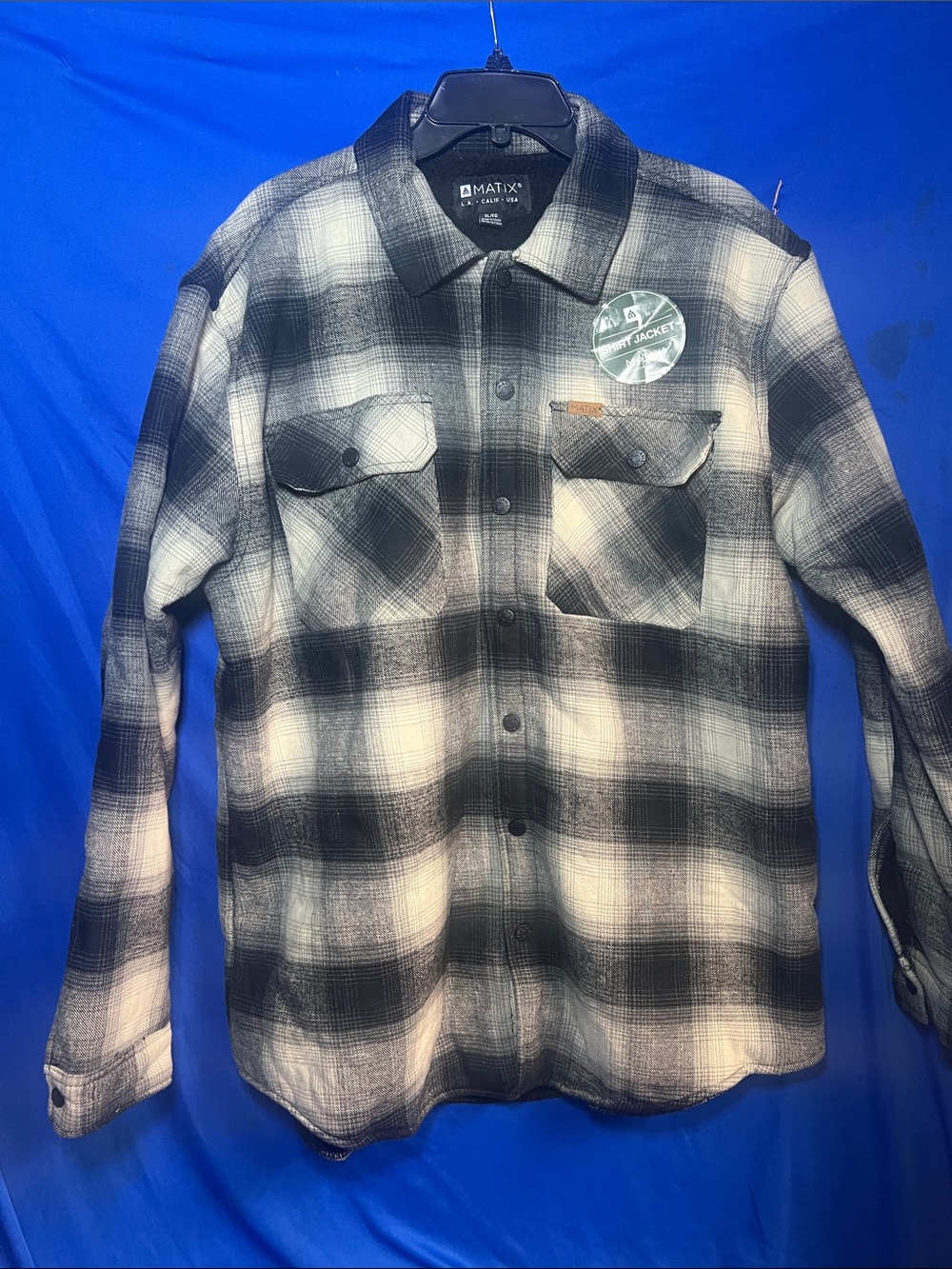 Matix Black Jacket Tag - Brand Label Visible